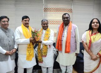 MP के मुख्यमंत्री मोहन यादव पहुंचे रांची
