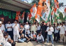 ईडी कार्यालय के बाहर युवा कांग्रेस का जोरदार विरोध प्रदर्शन