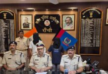 रांची में नशे का बड़ा खुलासा: किराए के मकान से दो युवक गिरफ्तार, 400 पैकेट ब्राउन शुगर बरामद