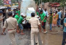 रांची में अतिक्रमण के खिलाफ की गई बड़ी कार्रवाई: धुर्वा में हटाई गई मीट-मछली की दुकानें