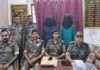 पलामू में हथियार सहित दो युवक पकड़े गए