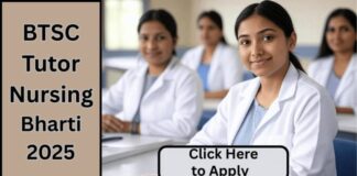 बिहार BTSC ट्यूटर (नर्सिंग) भर्ती 2025: 498 पदों पर आवेदन शुरू