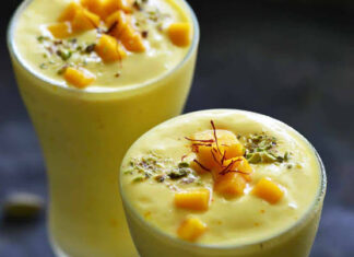 गर्मी में राहत देने वाली ड्रिंक: मैंगो लस्सी फिर बनी सबकी पसंद