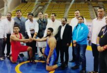 राष्ट्रीय कुश्ती प्रतियोगिता 2025 का खेलगांव में किया गया उद्घाटन