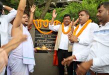 खिजरी विधायक ने रखा जगन्नाथपुर मंदिर जिर्णोद्धार की आधारशिला
