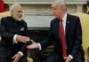 भारत व अमेरिका के संबंध पर ट्रंप के दिए गए बयान पर मोदी ने सराहा
