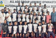 झारखंड ने एरोबिक जिम्नास्टिक नेशनल चैंपियनशिप में जीता 21 मेडल