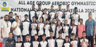 झारखंड ने एरोबिक जिम्नास्टिक नेशनल चैंपियनशिप में जीता 21 मेडल
