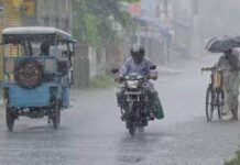 झारखंड में भारी बारिश का खतरा, जारी किया गया अलर्ट