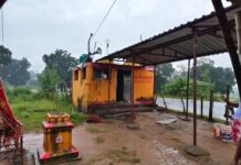 सिमडेगा के बाघचंडी मंदिर में हुई तोड़फोड़