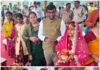राजधानी रांची में छठ पूजा मनाते दिखे DC