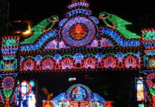 दुर्गा पूजा में लाइटों से जगमगा रहा रांची