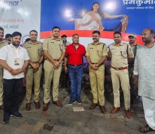 दुर्गा पूजा में रांची SSP का कड़ा सुरक्षा निरीक्षण