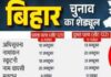 अब दो फेज में होगी बिहार चुनाव, जाने पूरा शेड्यूल