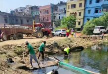 छठ पर्व के लिए रांची नगर निगम ने चलाया सफाई अभियान