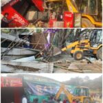 धुर्वा में स्टेडियम के पास चलाया गया अतिक्रमण हटाओ अभियान