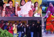 घाटशिला में मतदान की लगी कतारें