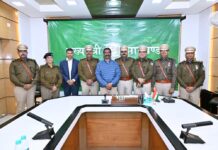 मुख्यमंत्री द्वारा डीजीपी को शिष्टाचार भेंट