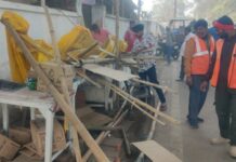 रांची में अतिक्रमण के खिलाफ की गई सख्त कार्रवाई