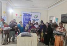 स्वर्णरेखा इनर व्हील क्लब ने कैंसर मरीजों को बाटी सेवा व संवेदना