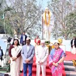 मोरहाबादी में गांधी जी के पुण्यतिथि पर भावपूर्ण श्रद्धांजलि