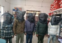 देवघर पुलिस का बड़ा एक्शन, 5 गिरफ्तार