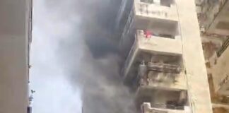 रांची के सेल सिटी में गैस सिलेंडर ब्लास्ट से लगी भीषण आग