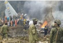 कोलंबिया में प्लेन क्रैश, टेकऑफ के बाद तबाही