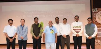 ऑल इंडिया स्प्रिंग आर्ट कैंप 2026 में अंतरराष्ट्रीय वन दिवस का उत्साह