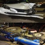 रांची के कोकर में देर रात भीषण टक्कर, ट्रैक्टर-कार की जोरदार भिड़ंत