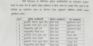 रांची SSP का बड़ा फैसला, 10 दरोगा का ट्रांसफर