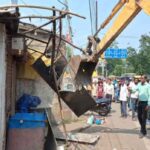 रांची में अतिक्रमण पर कार्रवाई, अवैध ढांचे ध्वस्त