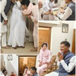 केरल के अमृतानंदमयी आश्रम में रक्षा राज्य मंत्री ने लिया माता अमृता का आशीर्वाद