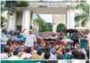 रांची के मोरहाबादी बाजार के दुकानदारों ने अतिक्रमण के खिलाफ किया प्रदर्शन