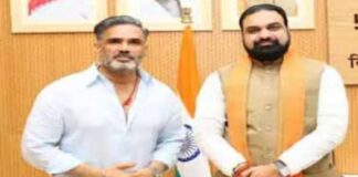 बिहार में सुनील शेट्टी की फिल्म की शूटिंग, मुख्यमंत्री से किया मुलाकात