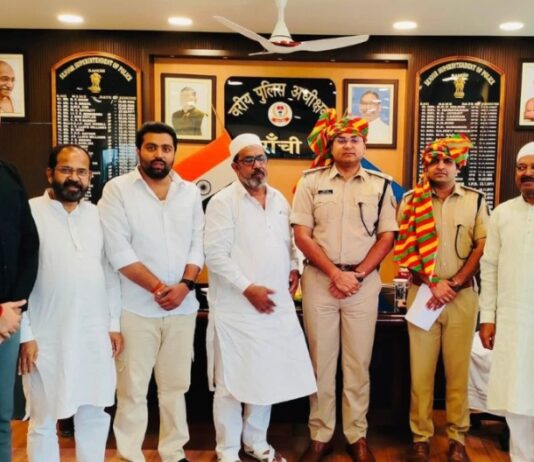रांची में 219वां उर्स-ए-मुबारक 27 अगस्त से, SSP ने दिए सुरक्षा निर्देश