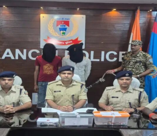 रांची में 15.70 लाख की सिगरेट चोरी, 2 आरोपी गिरफ्तार